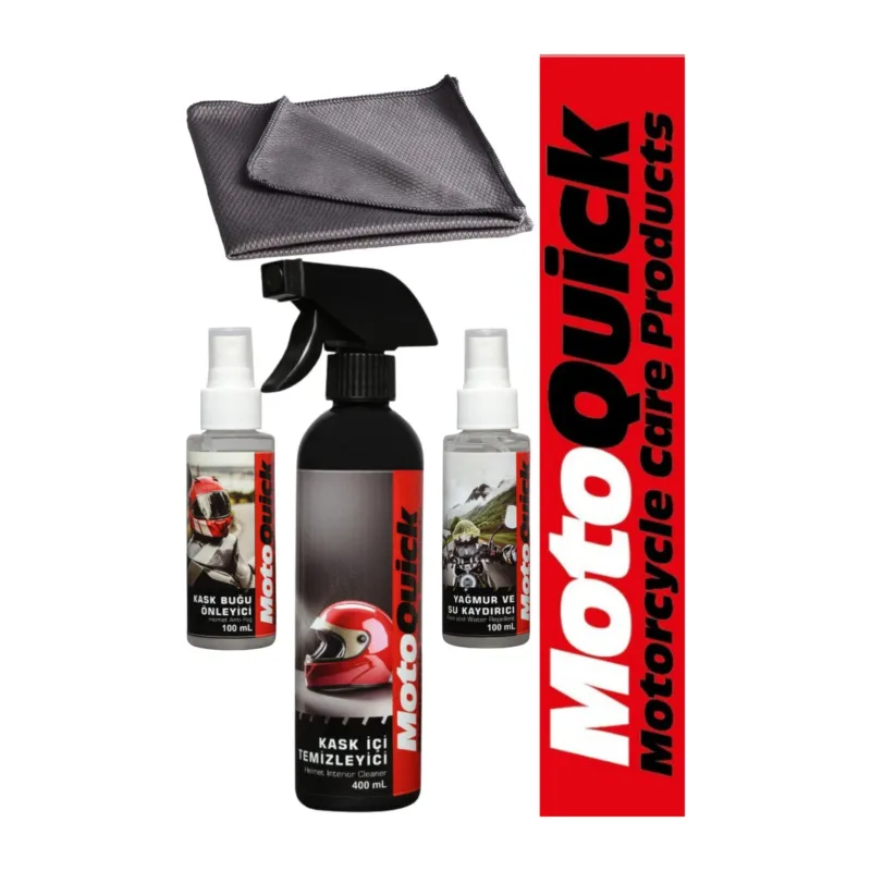 Helmet detail care and cleaning set · MotoQuick