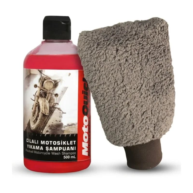 Wash & wax shampoo and wash mitt set · MotoQuick